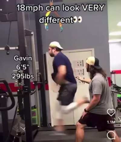 Who is running faster?