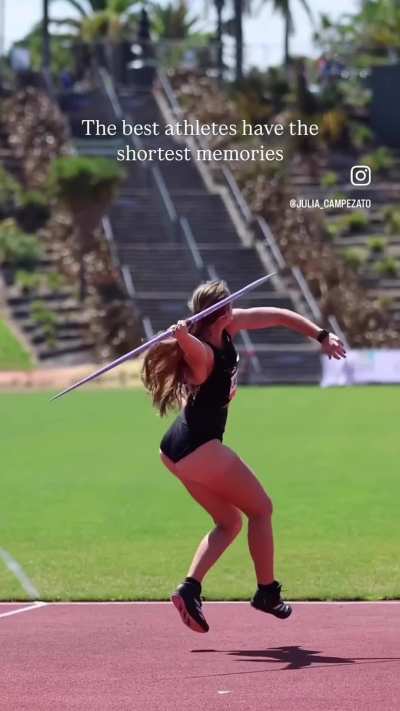 &ldquo;The best athletes have the shortest memories&rdquo;