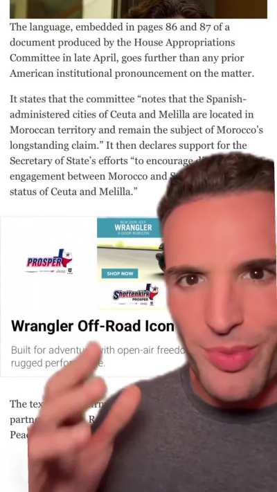 This is not an accident. Morocco appears to be transporting the migrants to the Spanish territory of Ceuta. This is to PUNISH SPAIN for not helping Trump with the Iran war.