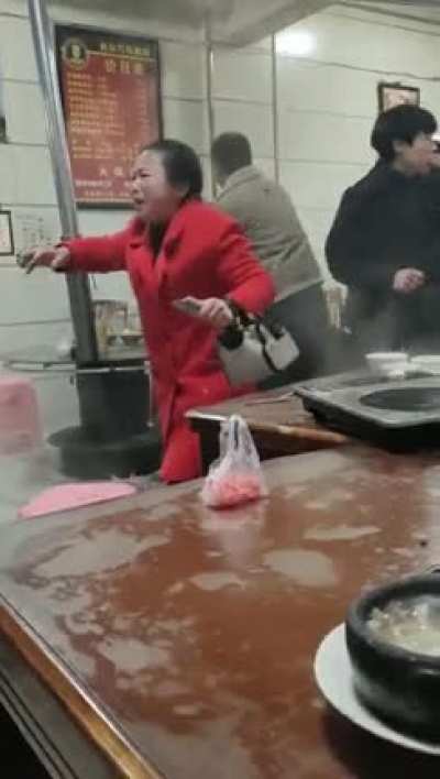 In a restaurant