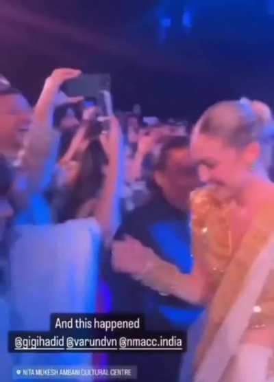 that Varun Dhawan &amp;amp; Gigi Hadid thing isn't bad at all through these angles, she doesn't look uncomfortable at any point. It seems fun and friendly.