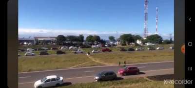 Fuel &amp;amp; Bread queue at Umgababa (South of Durban) this morning.