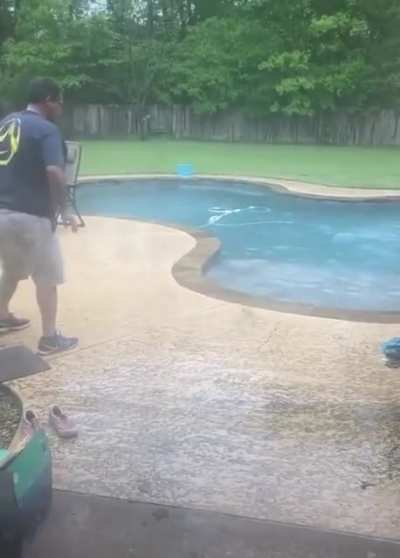 Dad and duck