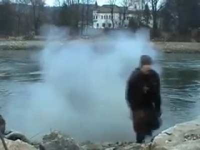 Lighting up firecracker with a short fuse, WCGW?