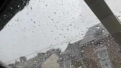 After an intense heatwave in England, the storm is finally here! Heaven!