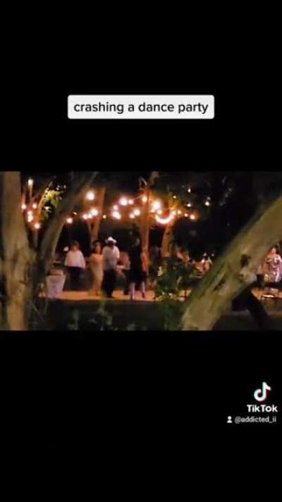 Crashing a dance party unexpected