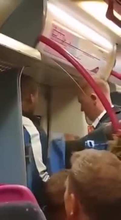 When you threaten to stab people on a train