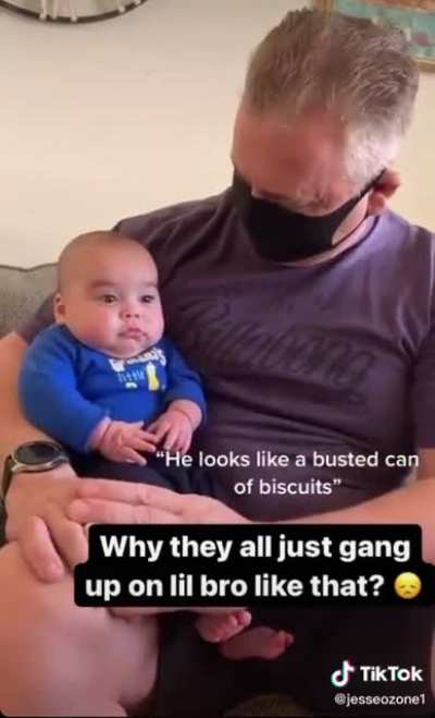 Baby getting roasted