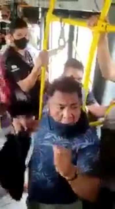 Man caught harassing girl on public transport