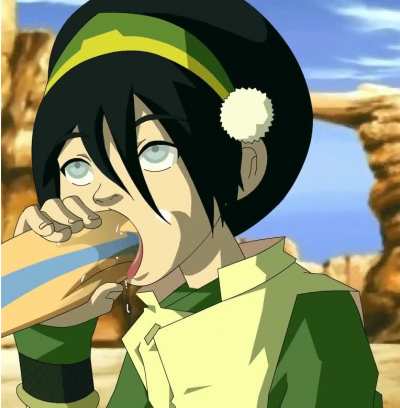 Toph giving aang a blowjob (zone)