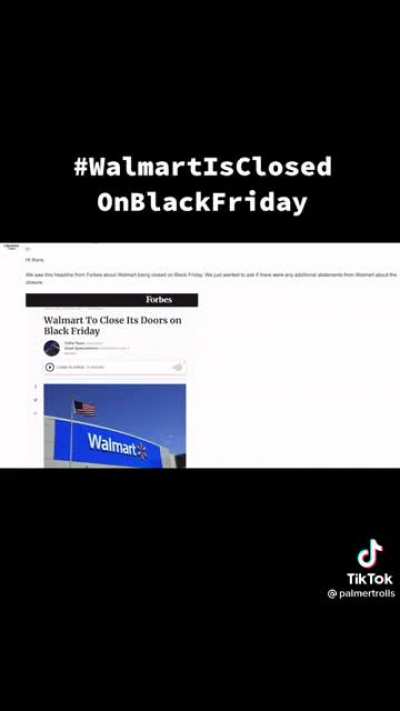 Is Walmart gonna close on Black Friday?