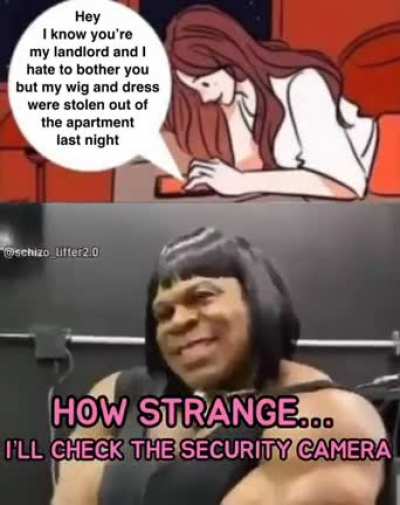 my rentoid is complaining about her wig.