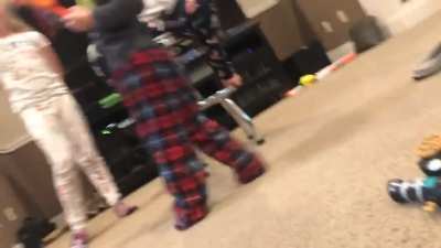 The insanity that is younger cousins going for the attack.