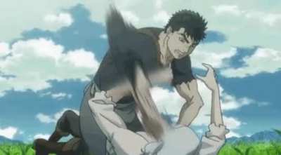 While we’re all Waiting/Hoping to hear if the manga will continue or not and that we might see. This legendary battle in it’s truest form please enjoy your daily “Guts Beating The Ever Living Shit Out Of That Ass Griffth”.