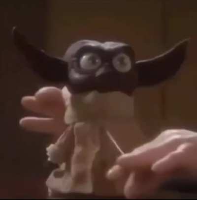 Black baby yoda