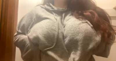 My favorite sweater to wear without a bra 💕