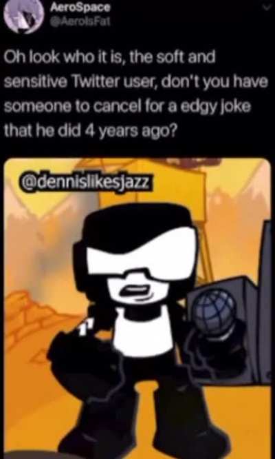 But te cancelan por un chiste de hace 4 a&ntilde;os :'v
