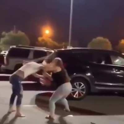 Head gets smashed into concrete.