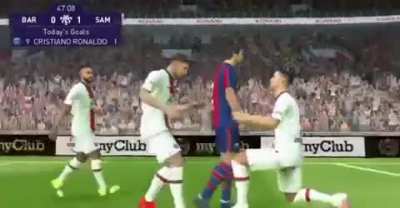 Maldini got ganged up in celebration.. Poor guy