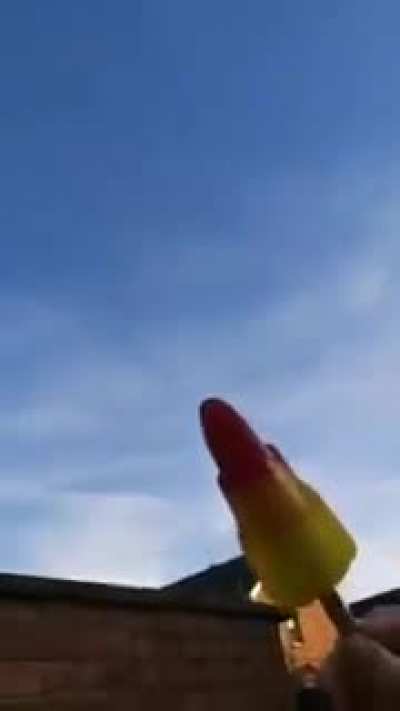 Can't believe how close the rocket was going past tonight