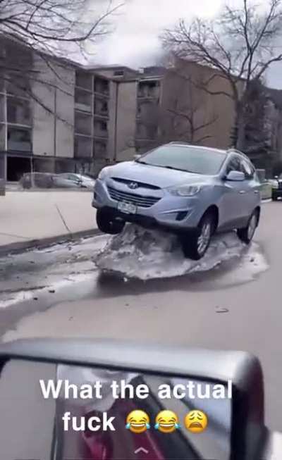 &ldquo;Going to be a few minutes late, my parking spot has to melt&rdquo;