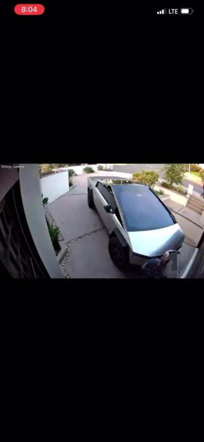 &ldquo;One of my close friends/sales manager sent me this clip. He lives in San Diego. Random person thinking it&rsquo;s OK to throw rocks at a Cybertruck&rdquo;