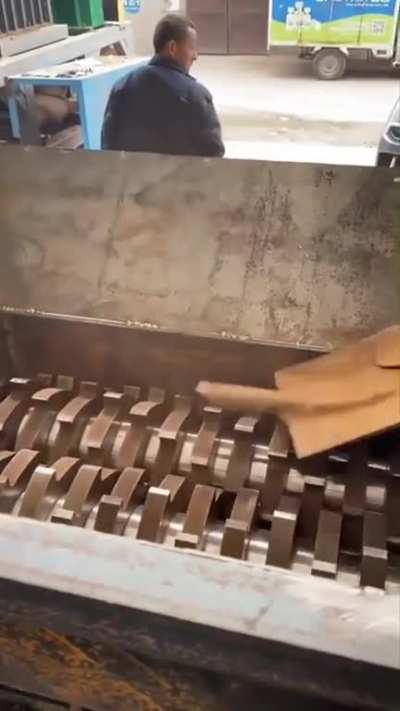 to shred the shovel