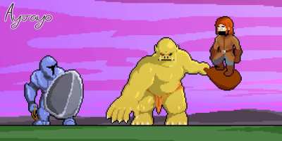 [OC] I did a pixel animation of the high armor class experience.