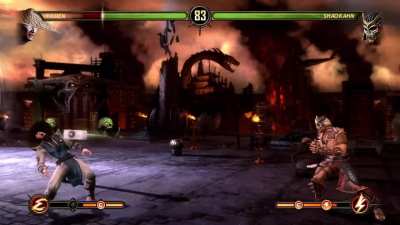 Brother and I were playing MK9 and this happened to him😐