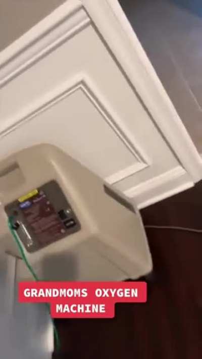 Person farts into their Grandmas Oxygen Machine