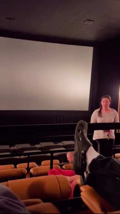 Entitled Man at movie theater