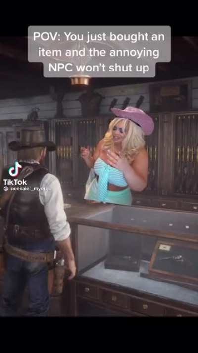 Trisha&rsquo;s cameo in Red Dead (credit to meekaiel_myerhs)