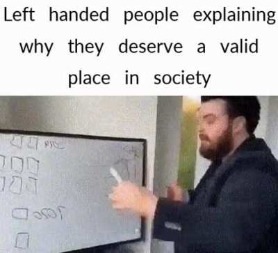Left handed "people"