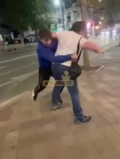 Drunken head butt
