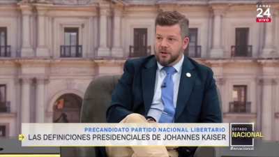 Johannes Kaiser en Estado Nacional, pone en duda la vacunaci&oacute;n en reci&eacute;n nacidos con argumentos antivacunas