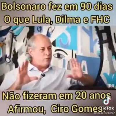 Ciro fala uma verdade sobre a bolha de cr&eacute;dito.