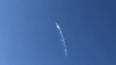 Shocked to see the F35 deploy flares at the PacifIc Airshow in Ca.