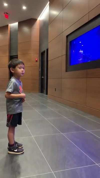 Girlfriend&rsquo;s nephew attempts to say &ldquo;bye fish&rdquo;. Ends up throwing shade.