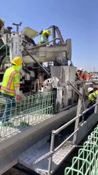 Placing &amp;amp; Forming Side Rail Concrete On A Bridge