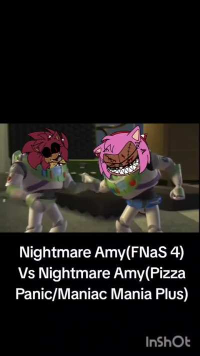Nightmare Amy(FNaS 4) Vs Nightmare Amy(Pizza Panic) 👀