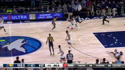 [Highlight] Rudy Gobert with a clutch block on Hield to secure the win