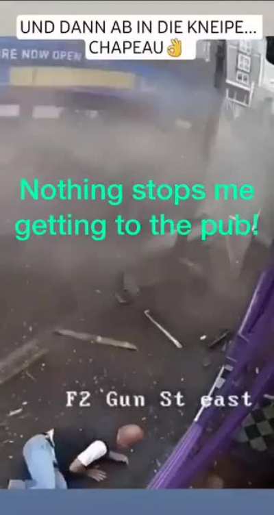 Nothing stops me getting to the pub!