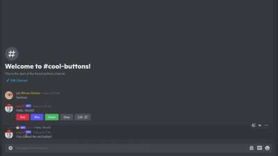 Discord has added "Message Components" and they are super cool!