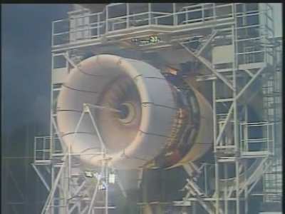 Bird struck into the Jet Engine while testing
