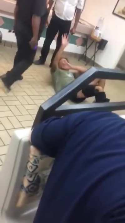 How Burger King deals with bad customers.. that bitch slap tho