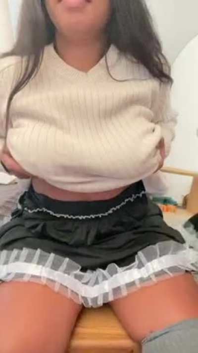 I was told if I show my titties I would have a good day? [drop]