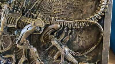 Hi I&rsquo;m new so I hope sharing this ok, I make Xenomorph wall arts and other weird things here my latest.