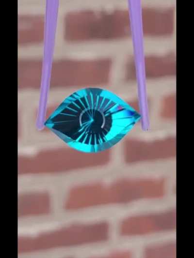 27mm, 35ct Lab Quartz in "Cleaopatra's Eye"