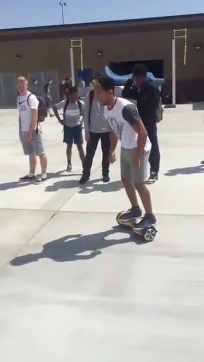 Epic skills on a "hoverboard"