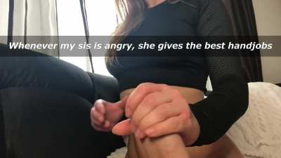 (B/S) She gives the best handjobs when she is angry